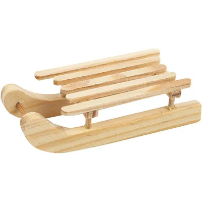 2 houten sleeën