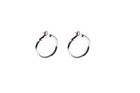Go Dutch Label Ronde Buis Creolen 2.5 Cm Zilver