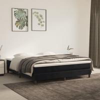 Bedframe zonder matras 160x200 cm fluweel zwart