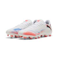 PUMA Future 8 Play Gras / Kunstgras Voetbalschoenen (MG) Wit Felrood Blauw