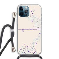 Sterren: iPhone 12 Pro Max Transparant Hoesje met koord