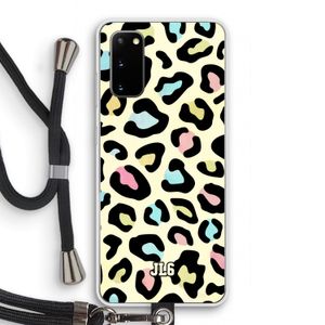 Leopard pattern: Samsung Galaxy S20 Transparant Hoesje met koord
