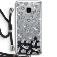 Poezen: Samsung Galaxy S9 Transparant Hoesje met koord