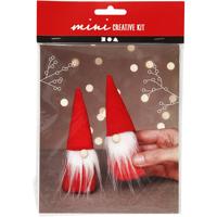 Creativ Company Creative mini kit, kerstkabouter, h: 12 cm, rood, 1 doos