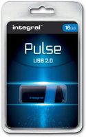Integral 16GB USB2.0 DRIVE PULSE BLUE USB flash drive USB Type-A 2.0 Blauw - thumbnail