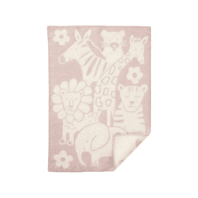 Klippan wiegdeken wol Picnic-Roze