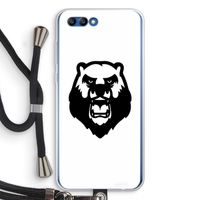 Angry Bear (white): Honor 10 Transparant Hoesje met koord Angry Bear (white): Honor 10 Transparant Hoesje met koord