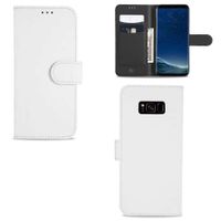 Samsung Galaxy S8 Plus Telefoonhoesje Wit met Opbergvakjes - thumbnail