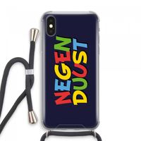 90's One: iPhone XS Max Transparant Hoesje met koord