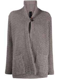 Forme D'expression cardigan en maille épaisse - Gris