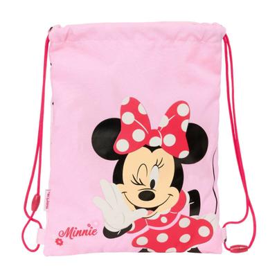 Rugtas met Koordjes Minnie Mouse Naive Roze 26 x 34 x 1 cm