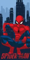 Spiderman strandlaken New York 70 x 140 cm katoen - thumbnail