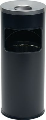 Durable Combi-asbak | d.250xH630mm zwart | staalplaat | 1 stuk - 333201 333201