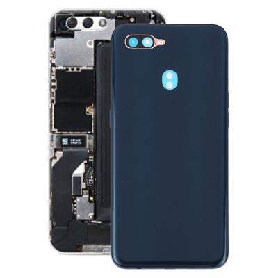 Achterklep batterij + middelste frame bezel plaat voor OPPO A7 (blauw)