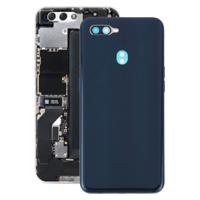 Achterklep batterij + middelste frame bezel plaat voor OPPO A7 (blauw)