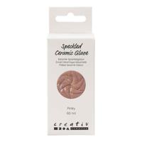 Creativ Company Gespikkeld keramiek glazuur 999-1060 c dekkend pinky - 60ml