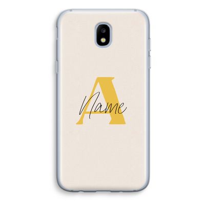 Amber Script: Samsung Galaxy J5 (2017) Transparant Hoesje