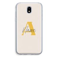 Amber Script: Samsung Galaxy J5 (2017) Transparant Hoesje