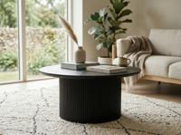 Ronde salontafel LARUSSO 80 cm donkerbruin