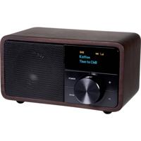 Kathrein DAB+ 1 mini Radio DAB+, VHF (FM) Bluetooth Hout (donker)