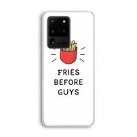 Fries before guys: Samsung Galaxy S20 Ultra Transparant Hoesje