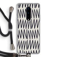 Marrakech Zigzag: OnePlus 8 Transparant Hoesje met koord