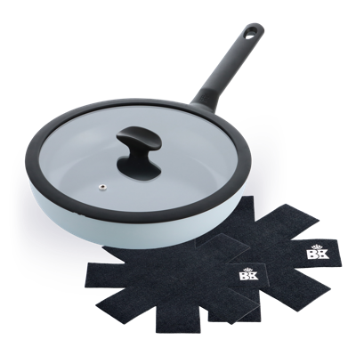 Enjoy hapjespan Light Blue 28 cm + Panbeschermers