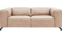 Goossens Bank Calvin bruin, micro leer, 2,5-zits, modern design