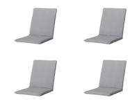 Stapelstoel kussen universeel ca. 97x49 cm Napels grey water repellent coating (4 stuks) Madison - Madison