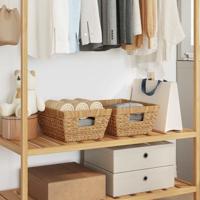 Opslagmanden 2 pcs Naturel 38 x 28 x 15 cm Waterhyacint