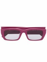 Palm Angels Eyewear lunettes de soleil à monture rectangulaire - Violet - thumbnail