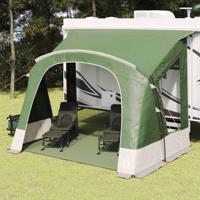 Caravan Tent 3-Persoon met dak Groen 252 x 245 x 245 cm