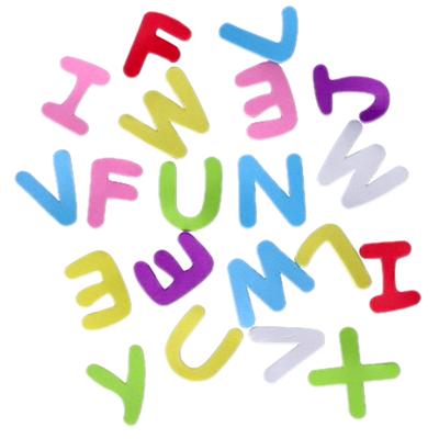 Foam rubberen knutsel letters - in diverse kleuren - 104x stuks - 4.5 cm hoog - knutselen - hobby Foam rubberen knutsel letters - in diverse kleuren - 104x stuks - 4.5 cm hoog - knutselen - hobby