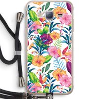 Tropisch 2: Samsung Galaxy J3 (2016) Transparant Hoesje met koord