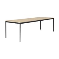 Muuto Base tafel 140x80 eikenhout, zwart - thumbnail