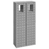 Schanskorf palen 2 st 40x40x180 cm ijzer