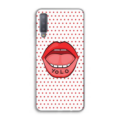 Yolo Denise: Samsung Galaxy A7 (2018) Transparant Hoesje