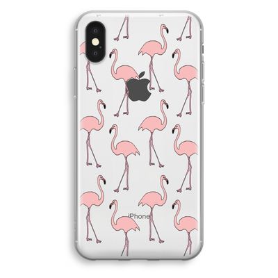 Anything Flamingoes: iPhone XS Transparant Hoesje