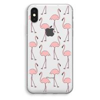 Anything Flamingoes: iPhone XS Transparant Hoesje