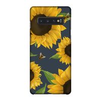 Sunflower and bees: Samsung Galaxy S10 4G Volledig Geprint Hoesje