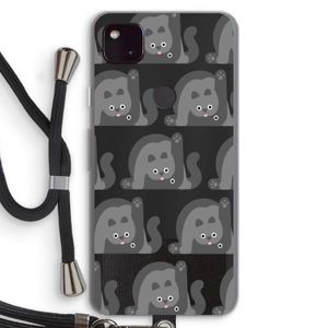 Cats: Pixel 4a 5G Transparant Hoesje met koord