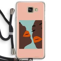 Orange lips: Samsung Galaxy A5 (2016) Transparant Hoesje met koord