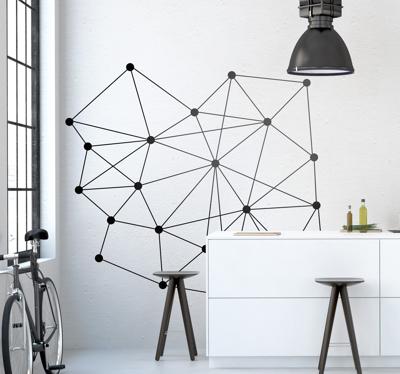 Sticker decoratie punten