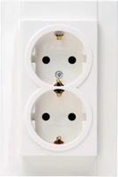 Kopp HK07 WIT inbouw stopcontact RA dubbel