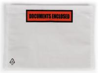 Paklijstenvelop Dokulops A6, ft 165 x 115 mm, doos van 1000 stuks, tekst: documents enclosed