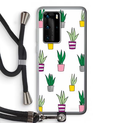 Sanseveria: Huawei P40 Pro Transparant Hoesje met koord