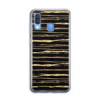 Gouden strepen: Samsung Galaxy A40 Transparant Hoesje Gouden strepen: Samsung Galaxy A40 Transparant Hoesje
