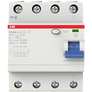 ABB 2CSF204201R3400 F204 A S-40/0,3 Aardlekschakelaar A 4-polig 40 A 0.3 A 400 V