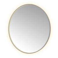 Spiegel Hotbath &MORE 120x120 cm LED-Verlichting Spiegelverwarming Rond Geborsteld Gunmetal