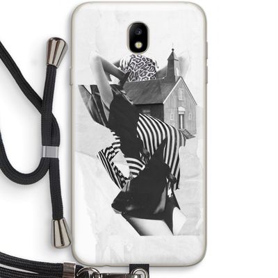 House: Samsung Galaxy J7 (2017) Transparant Hoesje met koord